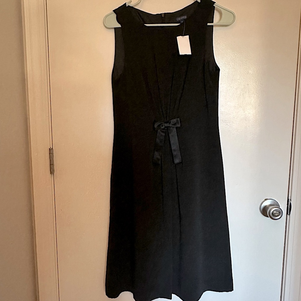 NWT J McLaughlin Black Dress Bow Detail Size 2